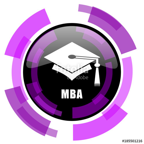 500x500 Mba Pink Violet Modern Design Vector Web And Smartphone Icon