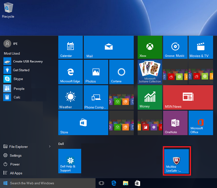 695x602 Mcafee Security Software Icon Issues In Windows Dell Dell