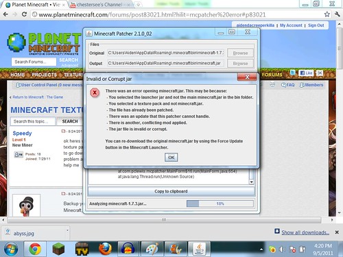 500x375 Mcpatcher Error
