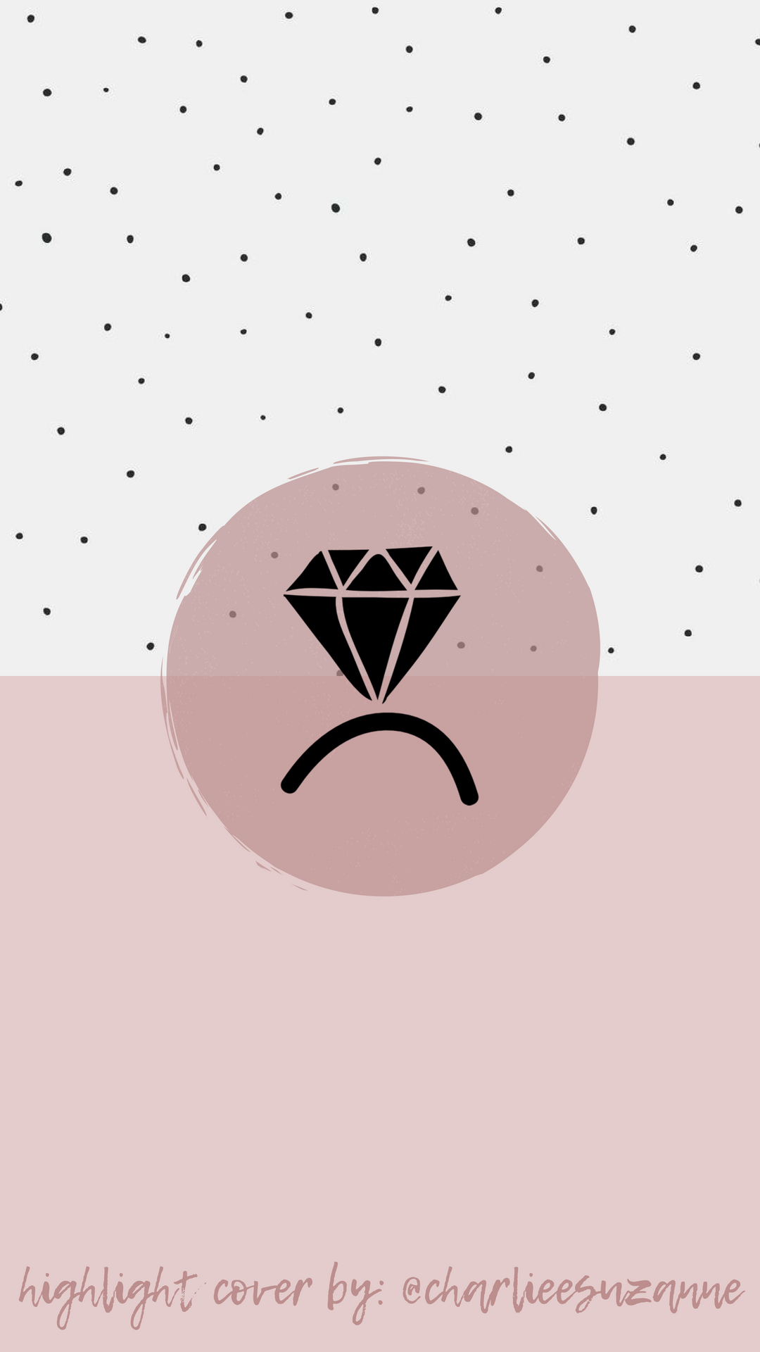 1080x1920 Pink Polkadot! Follow Me For More Covers!! Instagram Highlight