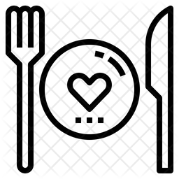 256x256 Healthy Meal Icon Of Line Style