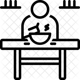 256x256 Meal Icon Of Line Style