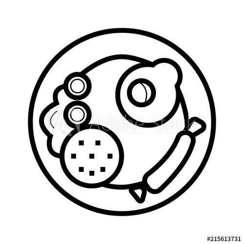 500x500 Food Meal Icon Vector