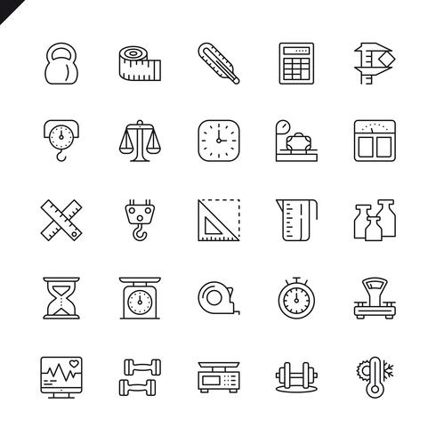 Thin Line Measuring, Measure Icon Set 490x490 Thin Line Measuring, Measure Icon Set