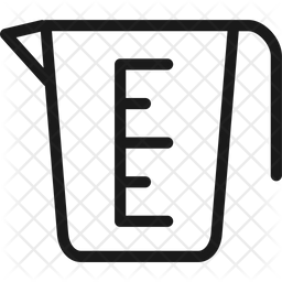 256x256 Measuring Cup Icon Of Line Style