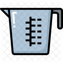 256x256 Measuring Cup Icon Of Colored Outline Style