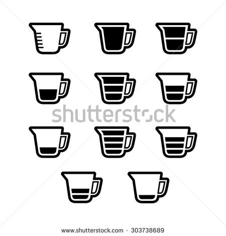 450x470 Measuring Cup Icon Set Icon Illustration Graphic Design