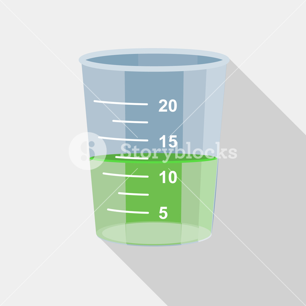 1000x1000 Measuring Cup Icon Flat Illustration Of Measuring Cup Icon