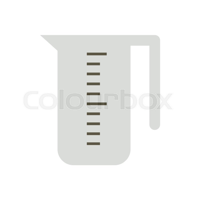 800x800 Kitchen Measuring Cup Icon In Flat Stock Vector Colourbox
