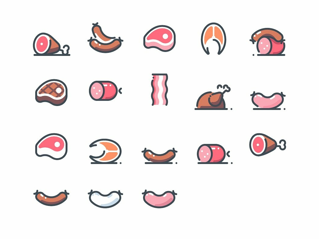 1050x787 Meat Icons