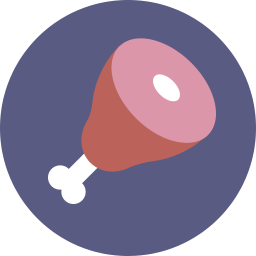256x256 Meat Icon Flat