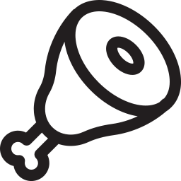 256x256 Meat Icon Outline