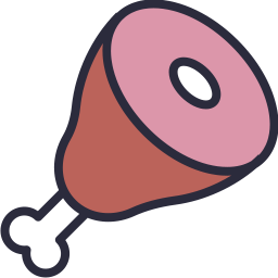 256x256 Meat Icon Outline Filled