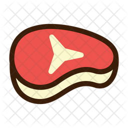 256x256 Meat Icon Of Colored Outline Style
