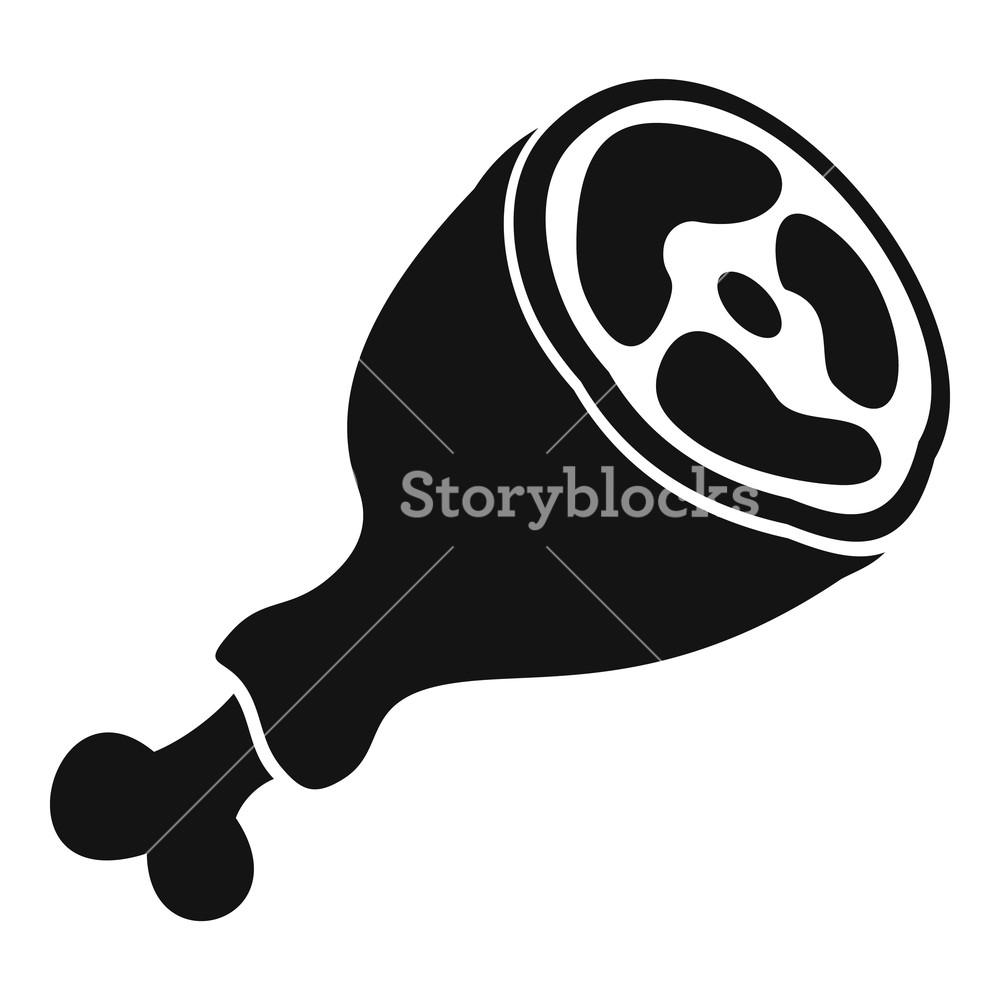 1000x1000 Piece Of Meat Icon Simple Illustration Of Piece Of Meat Vector