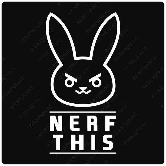 570x570 Nerf This Dva Bunny Ultimate Mech Overwatch Logo Symbol Icon Etsy