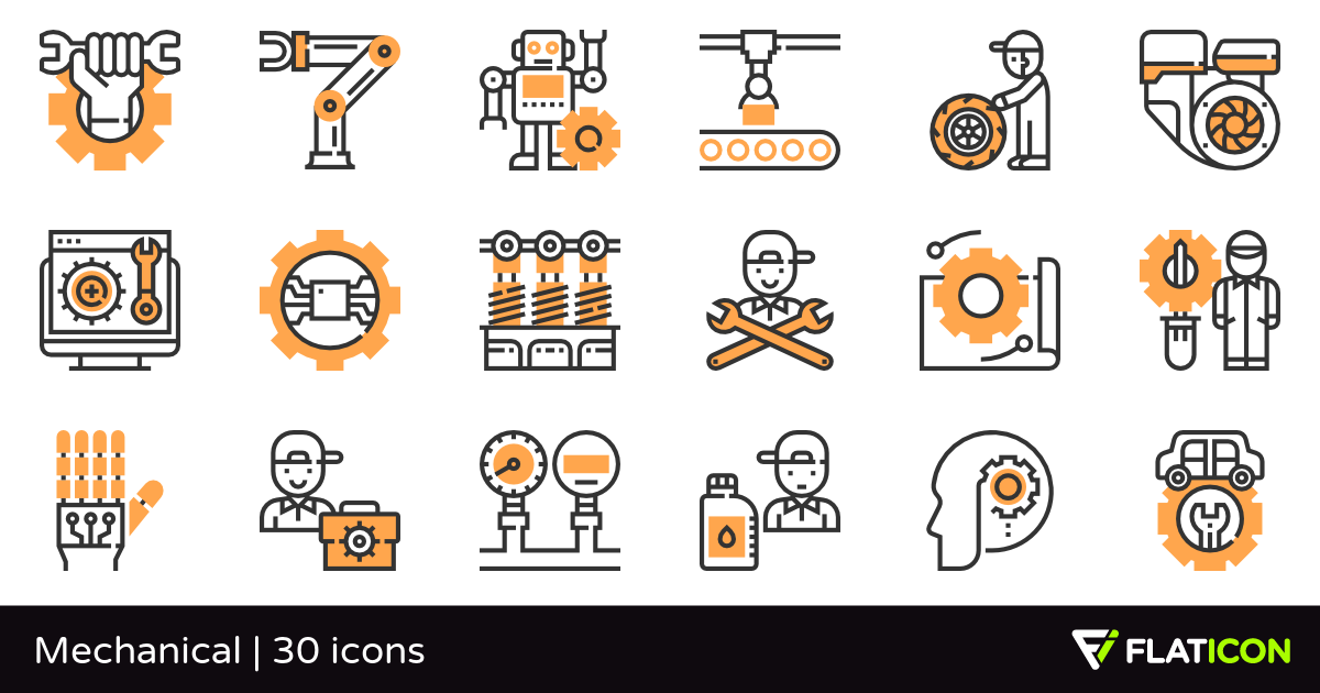 1200x630 Mechanical Free Icons