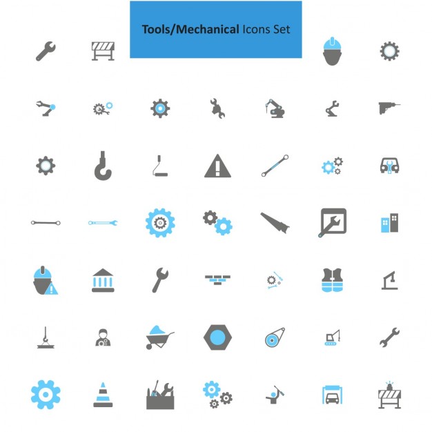 626x626 Mechanical Icon Set Vector Free Download