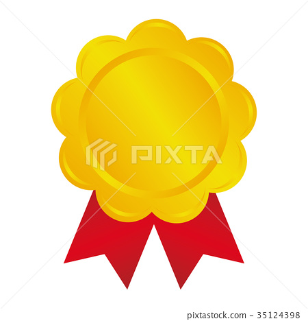 450x468 Medal Icon Gold Medal Flower Shape
