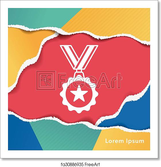 561x581 Free Art Print Of Medal Icon Freeart