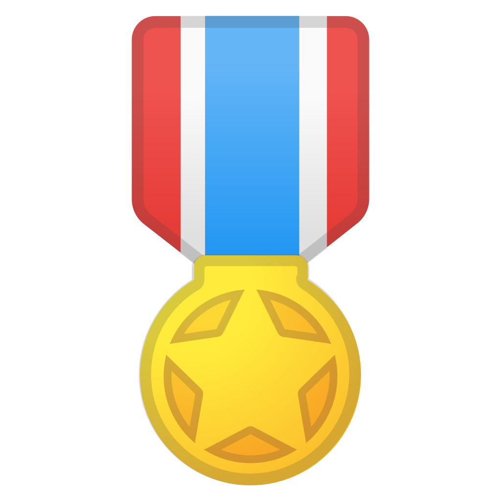 1024x1024 Military Medal Icon Noto Emoji Activities Iconset Google