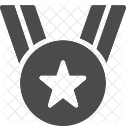 256x256 Medal Honor Icon Of Glyph Style