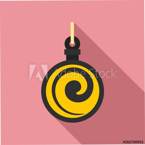 500x500 Hypnosis Medallion Icon Flat Illustration Of Hypnosis Medallion