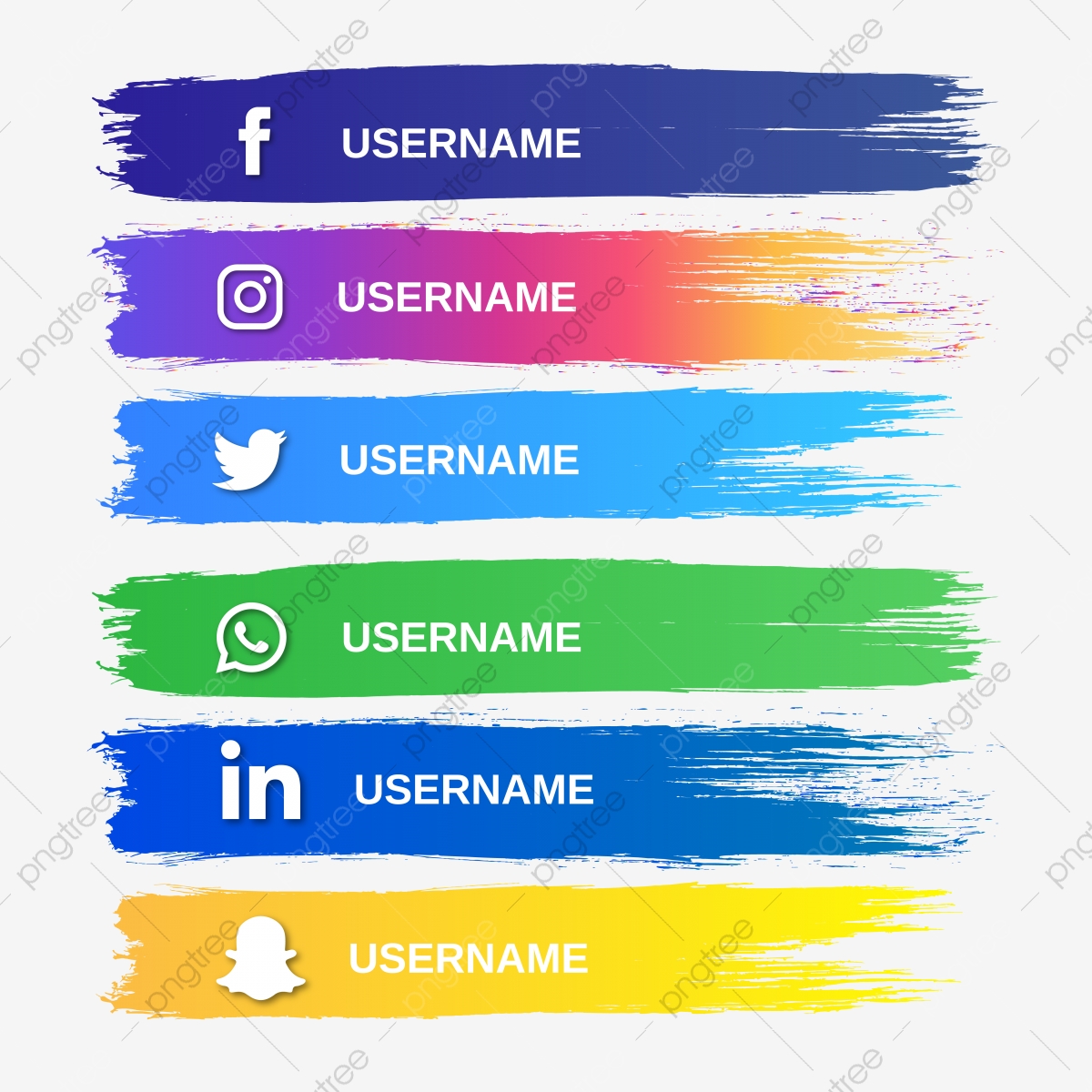 1200x1200 Abstract Brush Strip Social Media Button, Social, Media, Icon Png