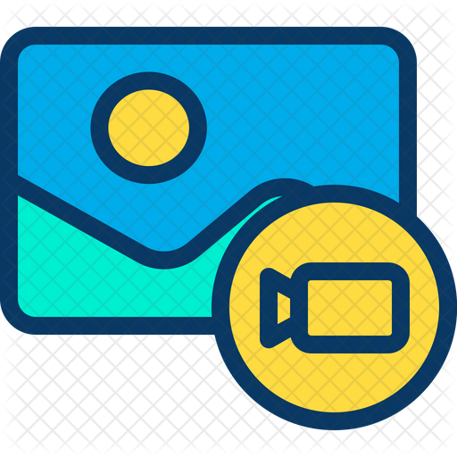 512x512 Multimedia Folder Icon Of Colored Outline Style