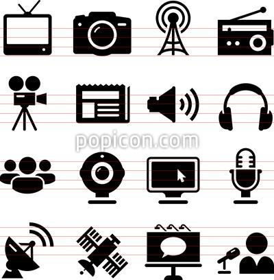 Mass Media Icons 400x408 Mass Media Icons