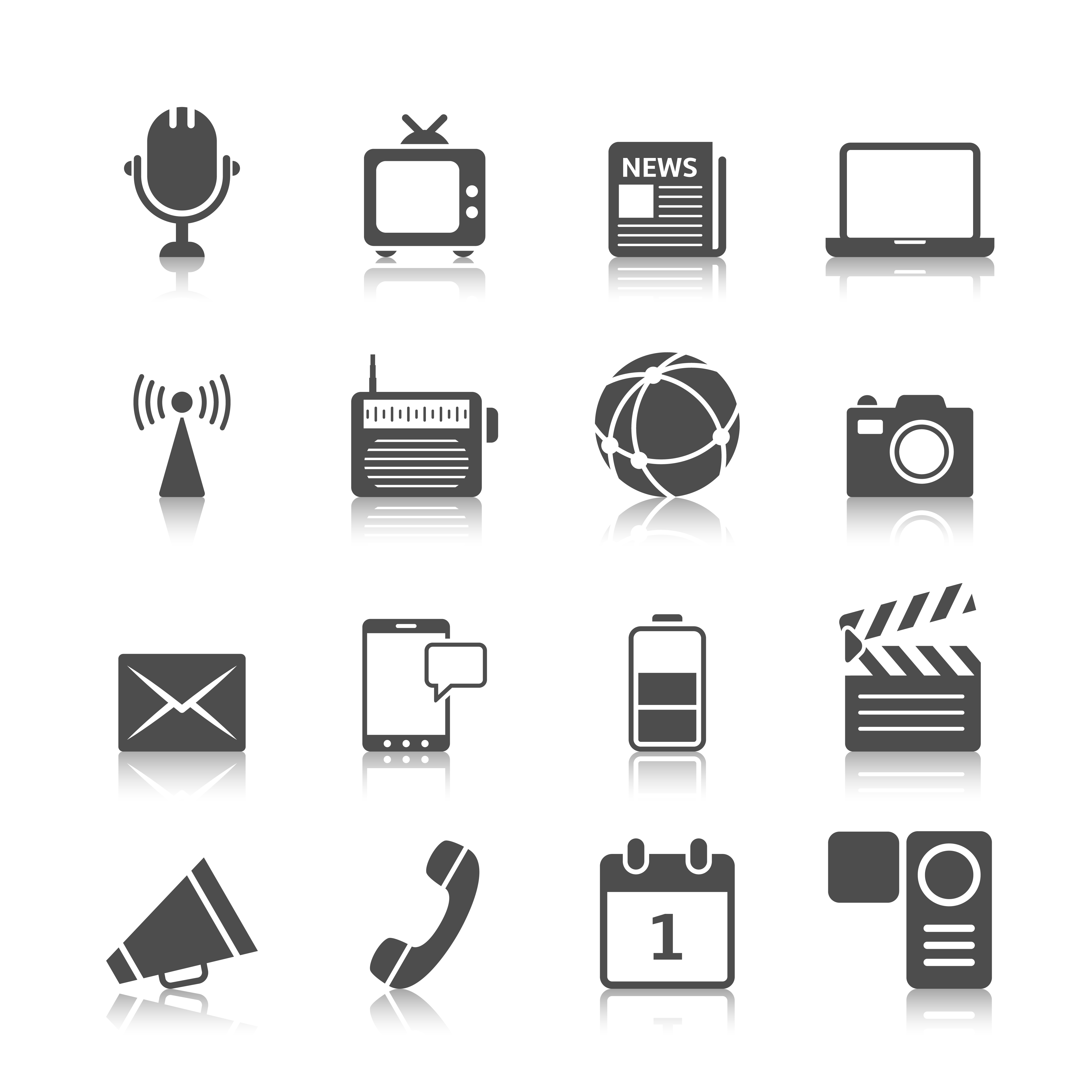 Media Icons Set 4500x4500 Media Icons Set