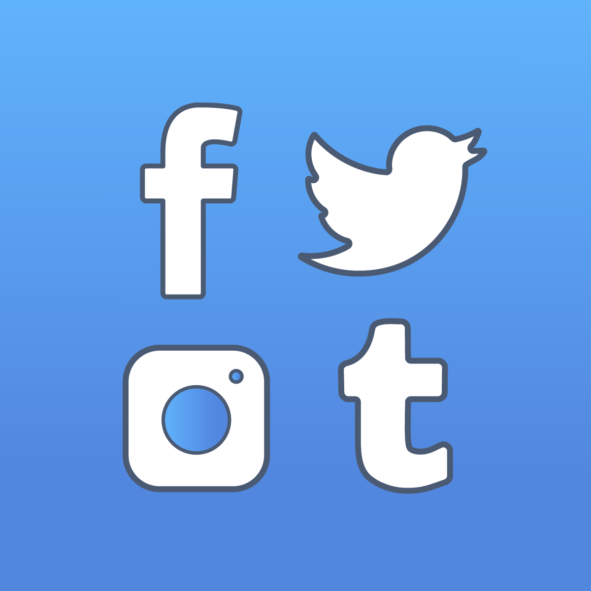 Social Media Icons Ecommerce Plugins For Online Stores Shopify 1200x1200 Social Media Icons Ecommerce Plugins For Online Stores Shopify