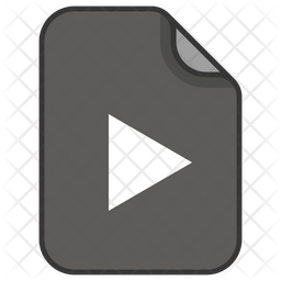 256x256 Media Icon Of Colored Outline Style