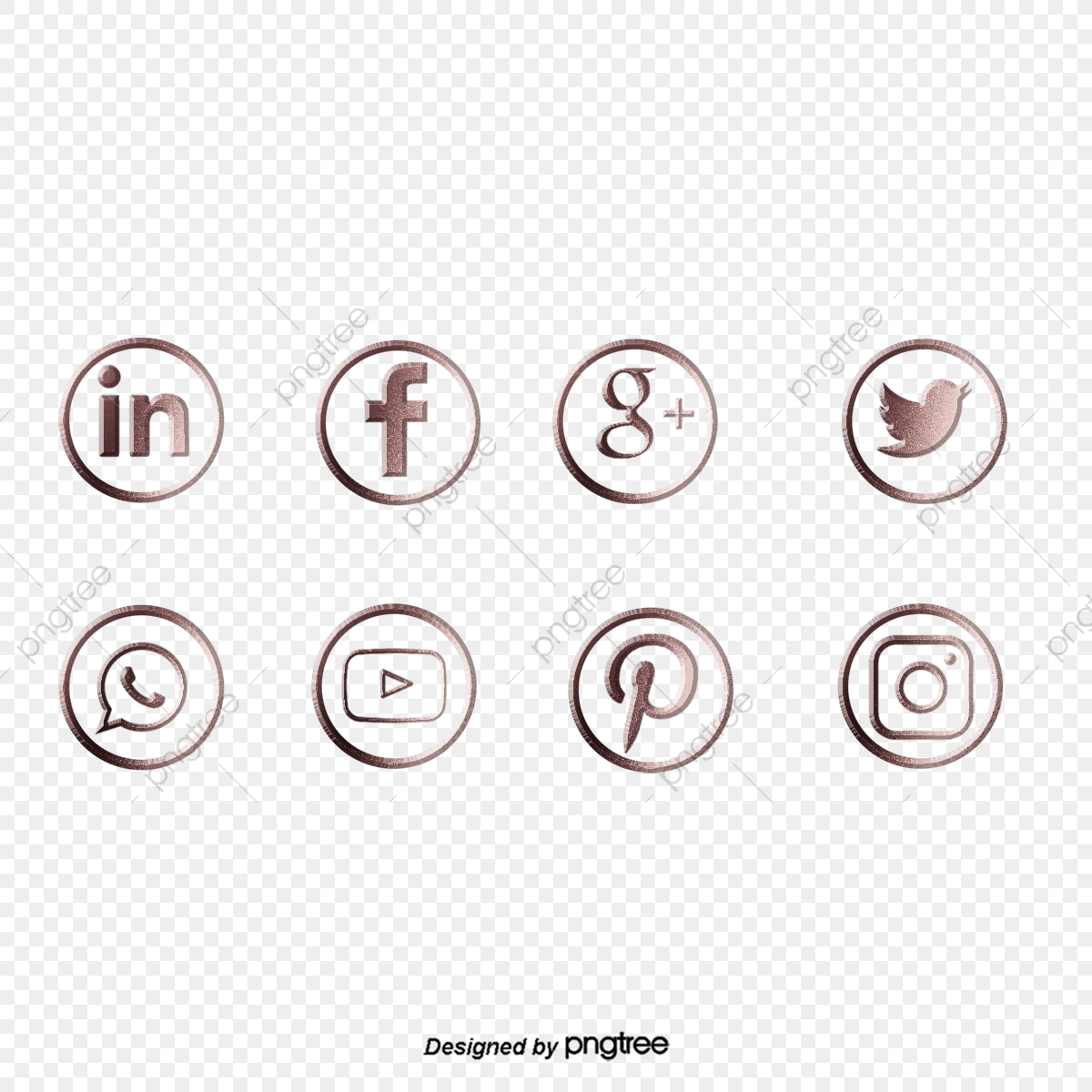 1200x1200 Rose Gold Stereo Social Media Icon, App, Facebook, Icon Png