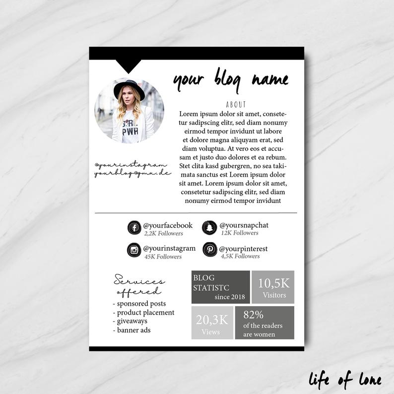 Media Kit Black Plain Media Kit Template Press Kit Etsy 794x794 Media Kit Black Plain Media Kit Template Press Kit Etsy