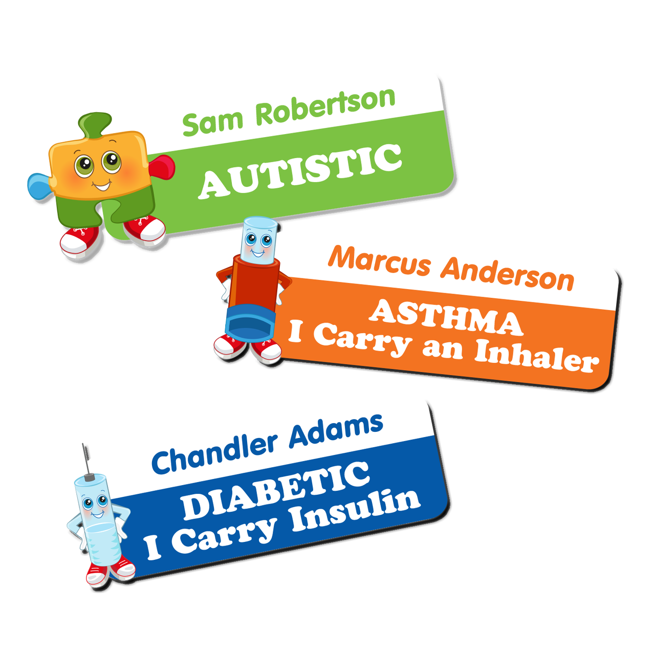 1280x1280 Medical Alert Icon Labels With Name