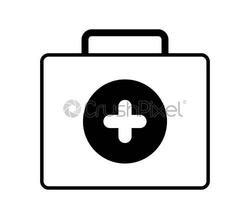 500x438 Medical Bag Icon, Stock Vector Crushpixel