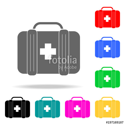 500x500 Medical Bag Icon Elements Of Medicine And Pharmacy Multi Colored