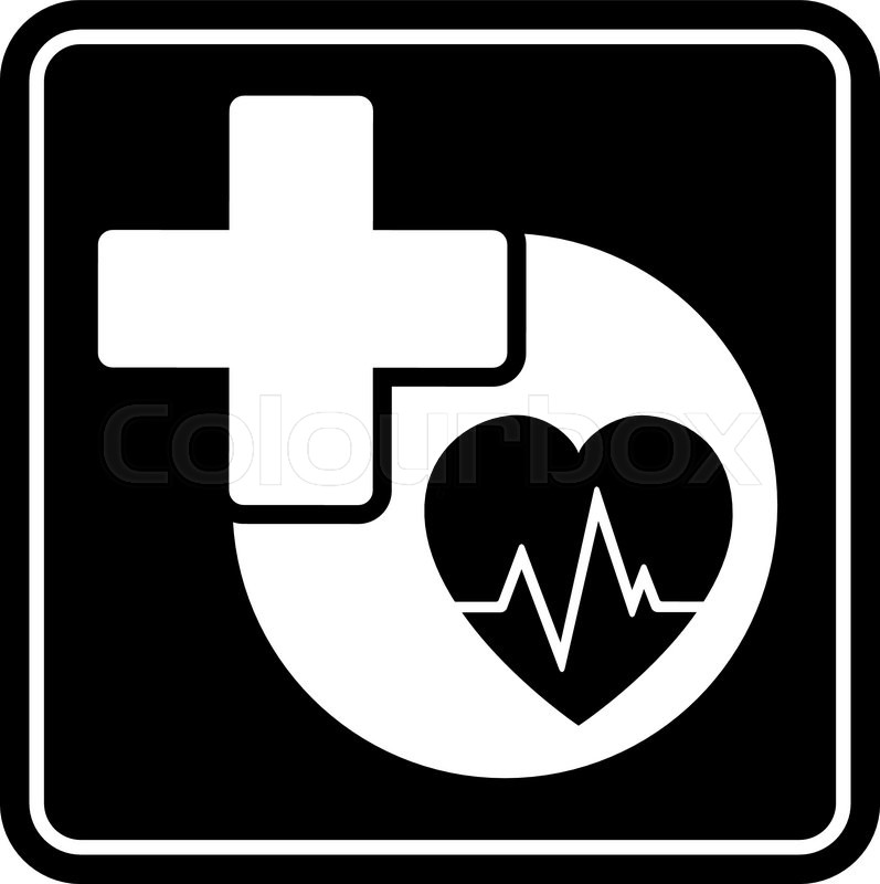797x800 Black Health Care Isolated Icon With Stock Vector Colourbox