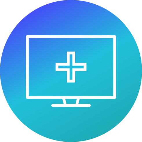 490x490 Vector Online Medical Help Icon