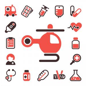 300x300 Emergency Medical Stretcher Icon Vector Gm Studiogrfx