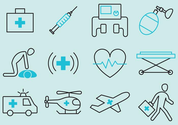 700x490 Medical Emergency Vector Icons