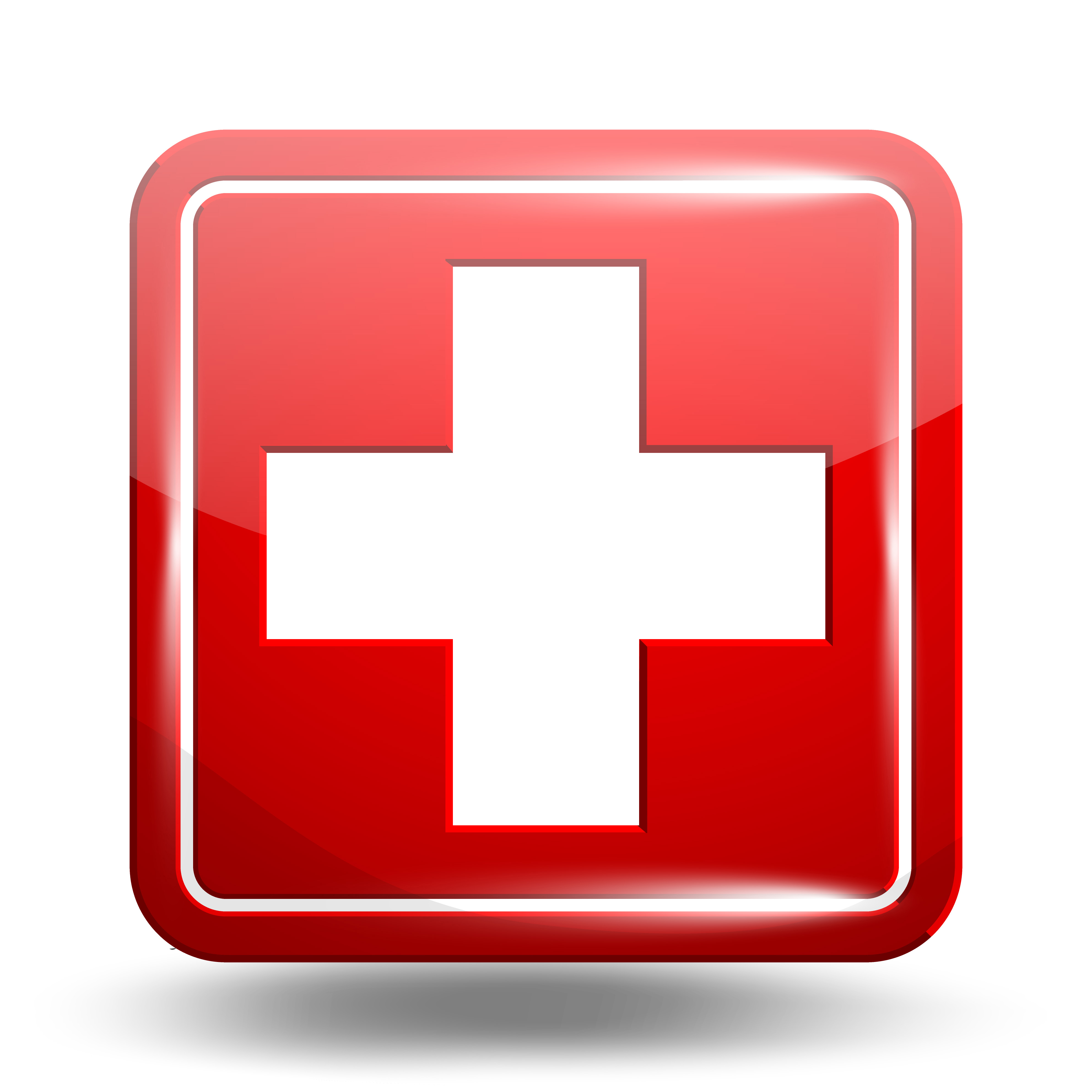 3964x3964 Medical Icon Emergency Symbol Red Set Craft Office Systems