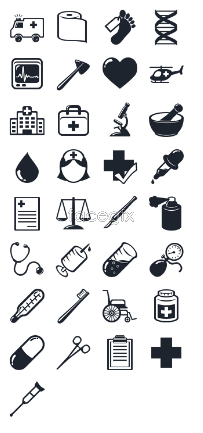 700x1490 Hospital Medical Equipment Icons Over Millions Vectors, Stock