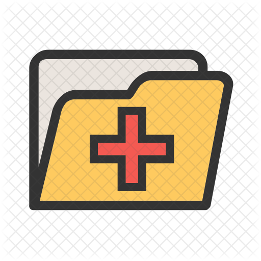 512x512 Medical Folder Icon Of Colored Outline Style