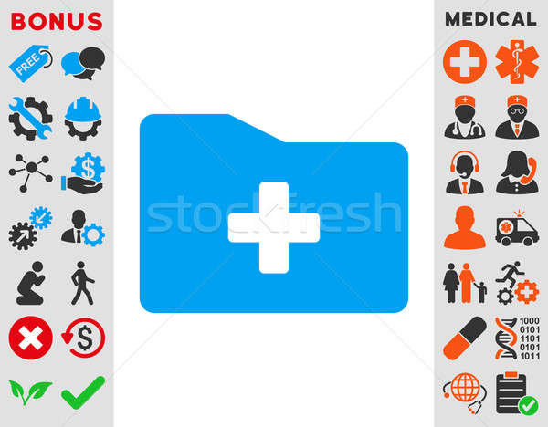 600x468 Medical Folder Icon Stock Photo Victor Ivlichev