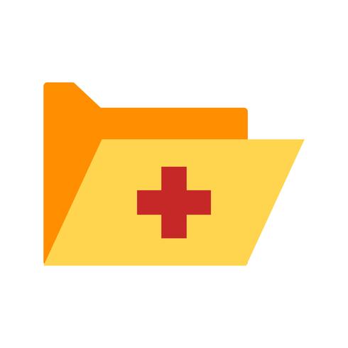 490x490 Vector Medical Folder Icon