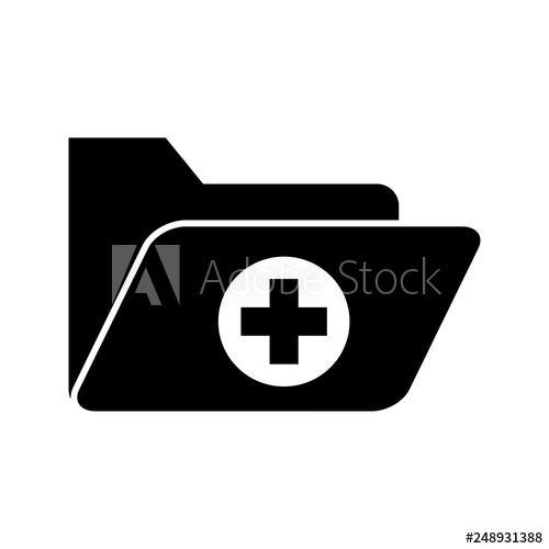 500x500 Vector Medical Folder Icon