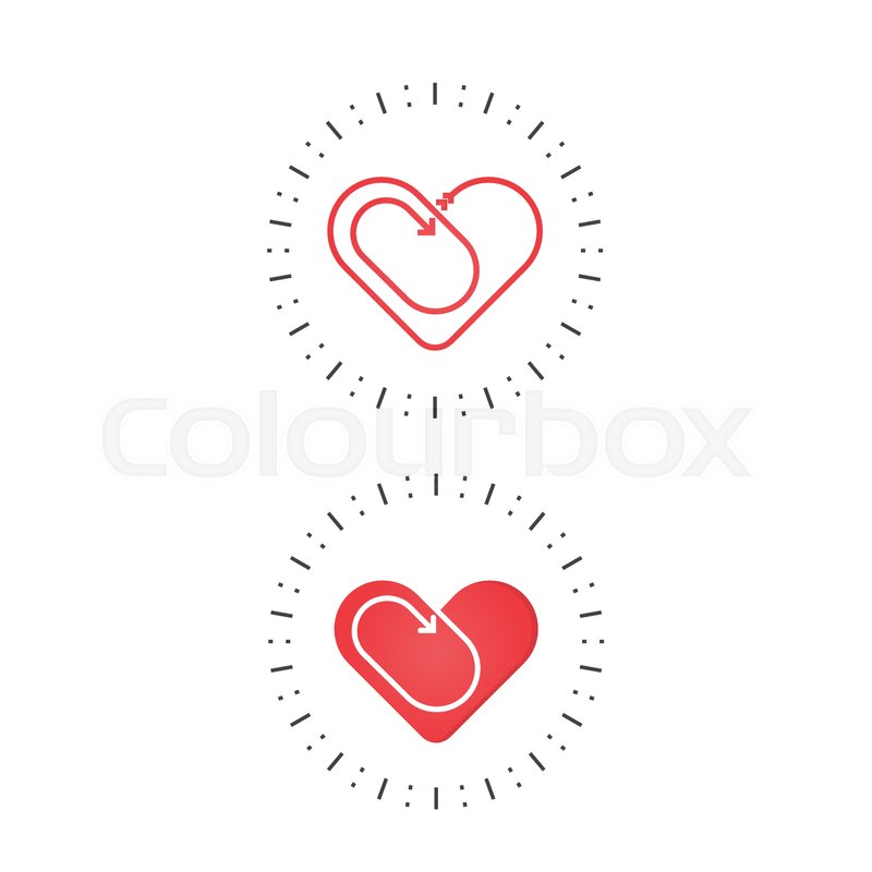 800x800 Red Heart Icon Love And Heart Care Stock Vector Colourbox