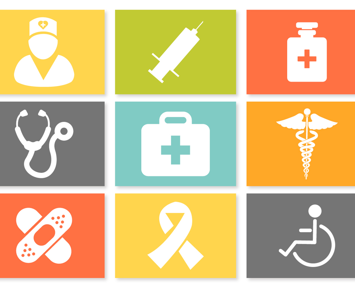 1136x936 Colorful Medical Icon Set Vector Art Graphics